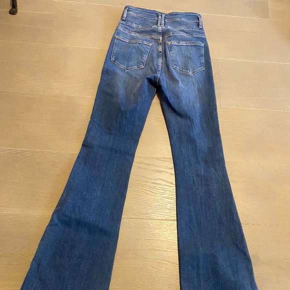FRAME flare jeans with extended waistband & stretch., size 25 - Picture 4 of 13